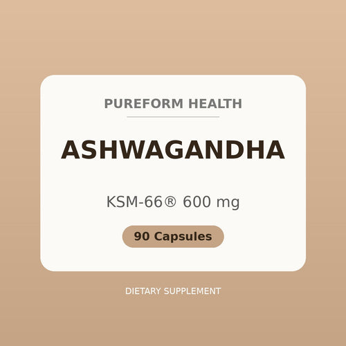 Ashwagandha KSM-66 600 mg capsules, 90 capsules