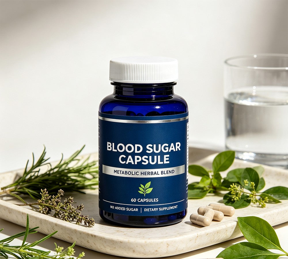 Metabolic herbal blend capsules bottle, 60 capsules