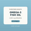 Omega-3 fish oil softgels, 1200 mg EPA DHA, 90 softgels